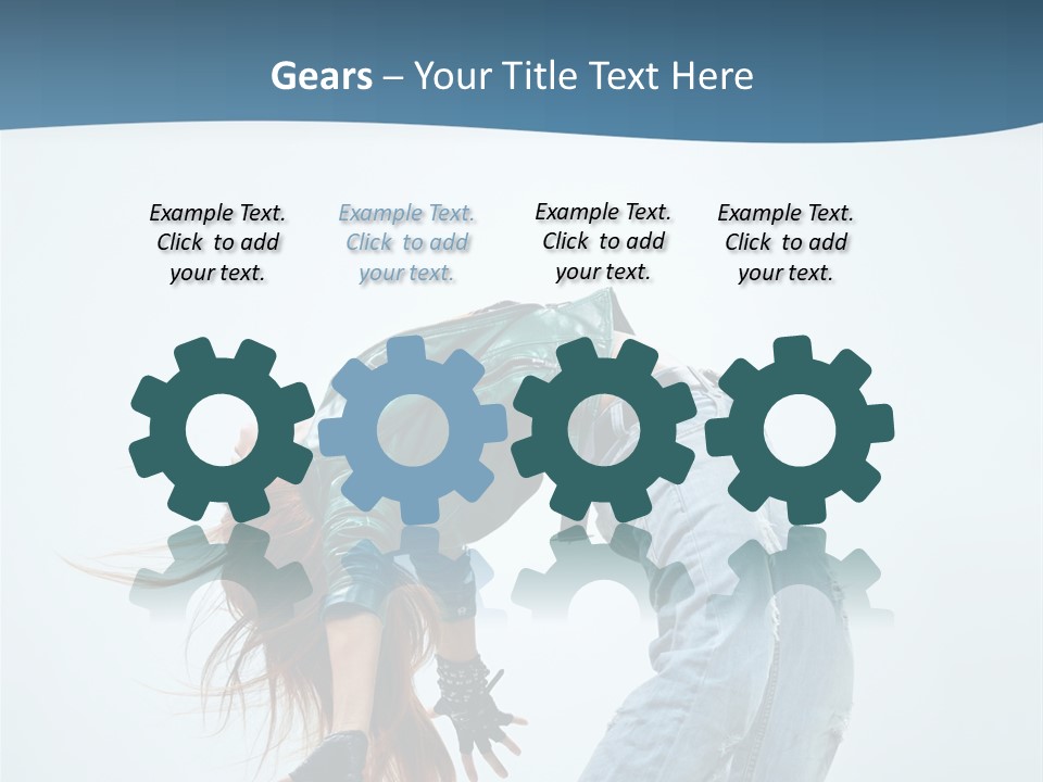 Young Girl Aerobics PowerPoint Template