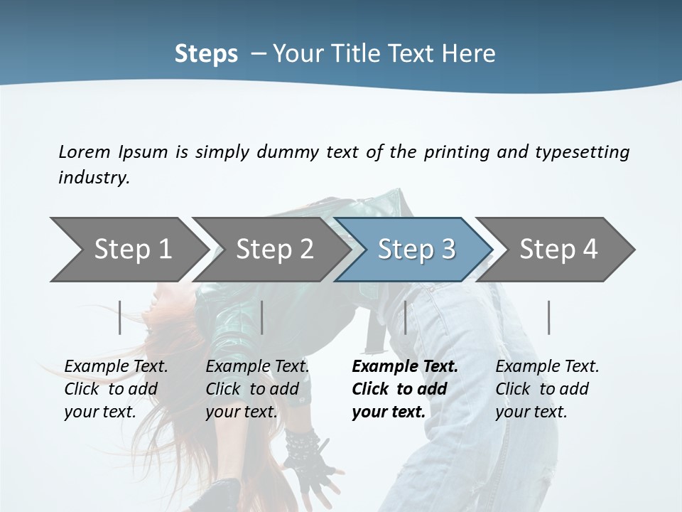 Young Girl Aerobics PowerPoint Template