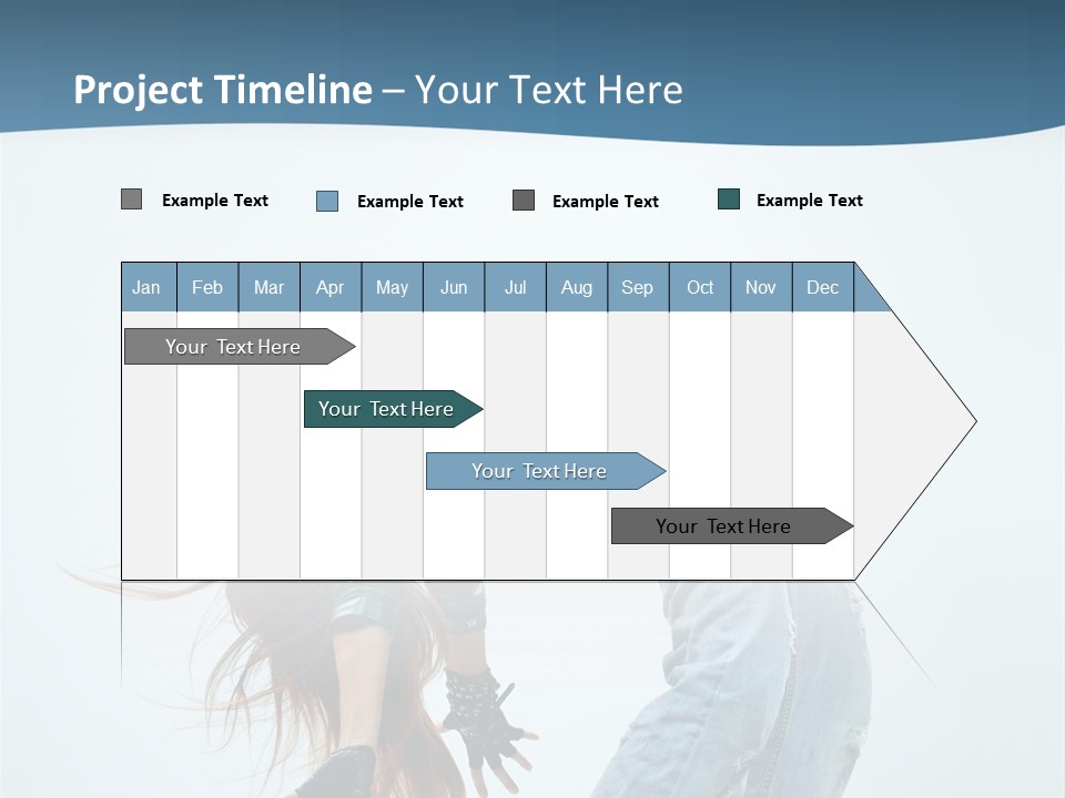 Young Girl Aerobics PowerPoint Template