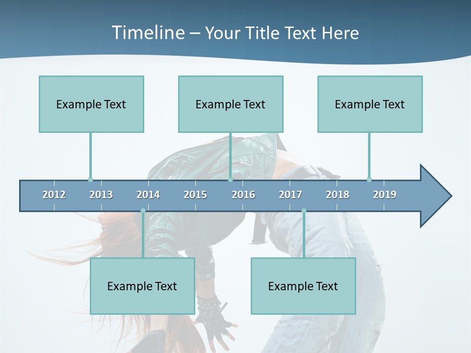 Young Girl Aerobics PowerPoint Template