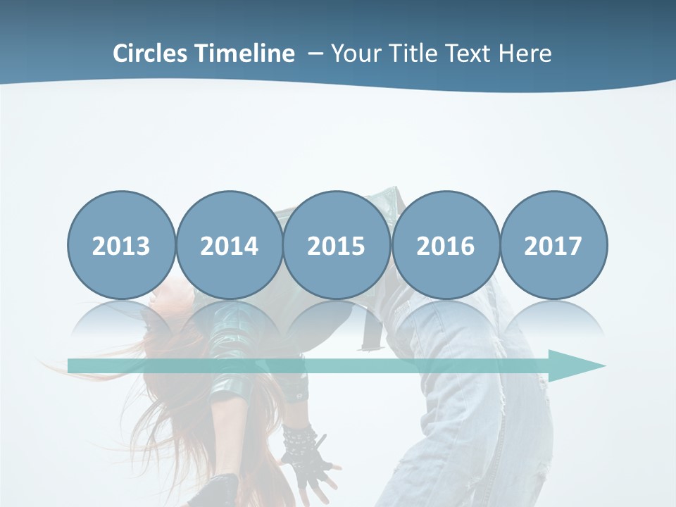 Young Girl Aerobics PowerPoint Template