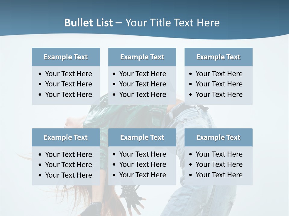 Young Girl Aerobics PowerPoint Template