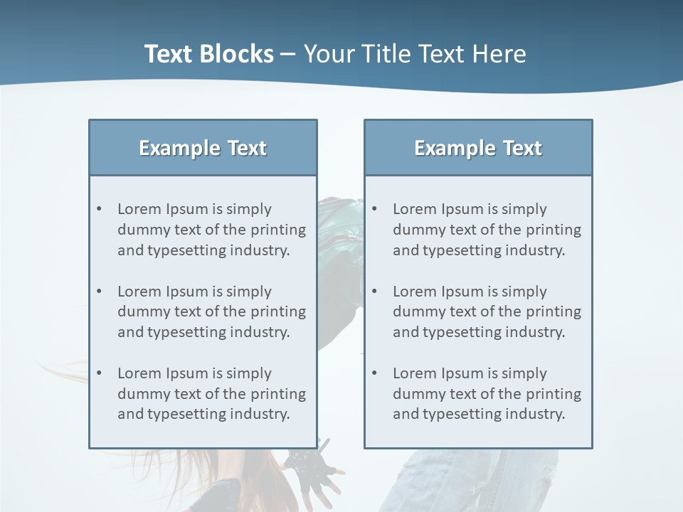 Young Girl Aerobics PowerPoint Template