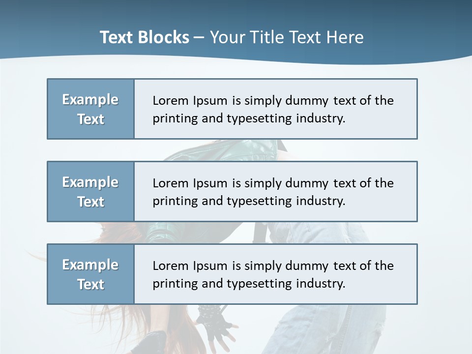 Young Girl Aerobics PowerPoint Template