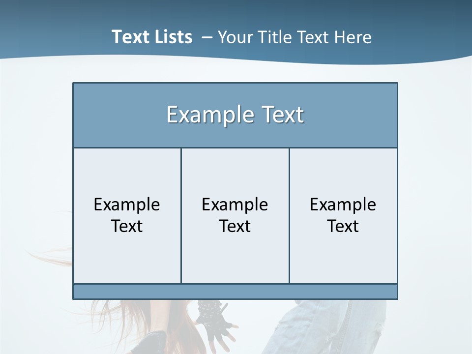 Young Girl Aerobics PowerPoint Template
