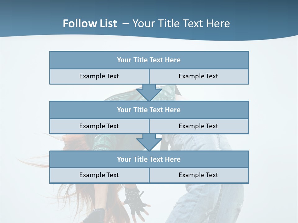 Young Girl Aerobics PowerPoint Template