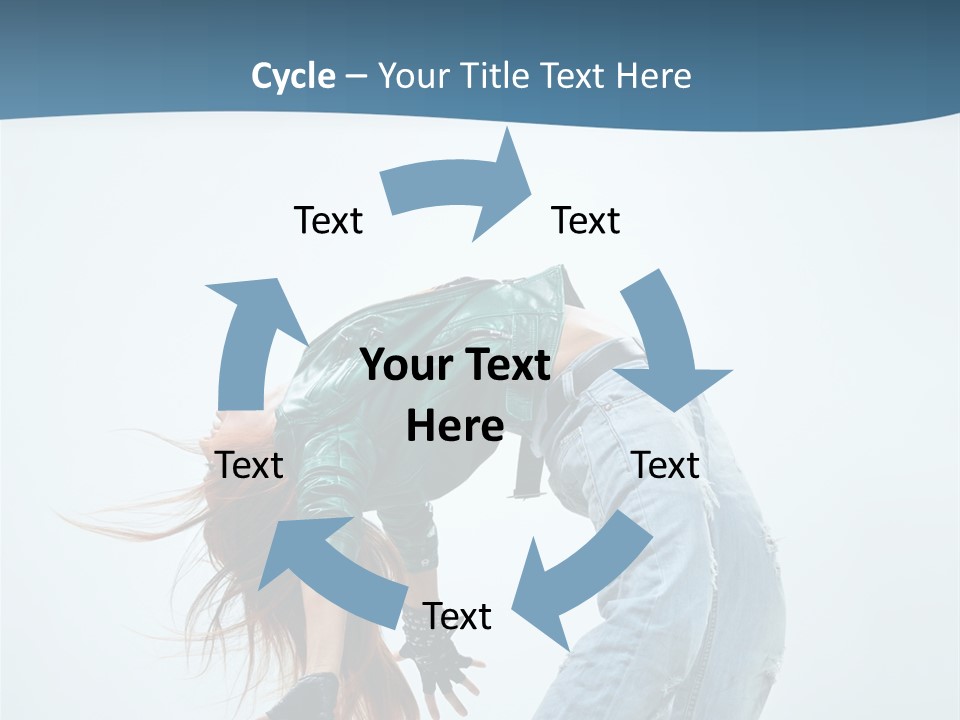 Young Girl Aerobics PowerPoint Template