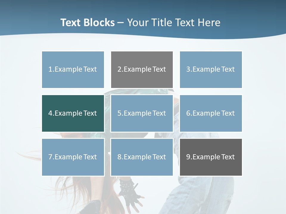 Young Girl Aerobics PowerPoint Template