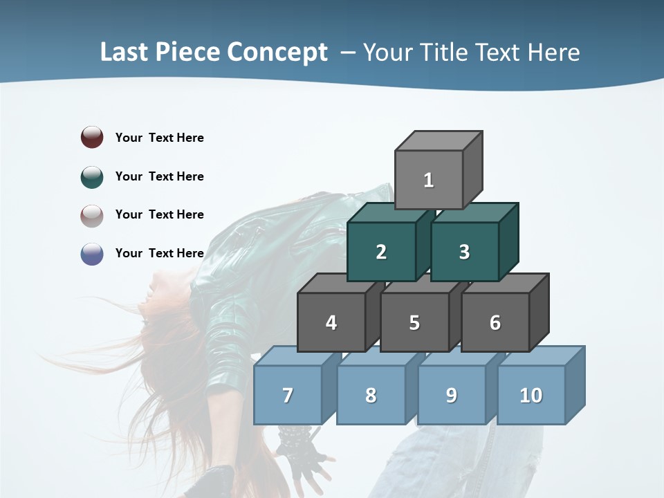 Young Girl Aerobics PowerPoint Template