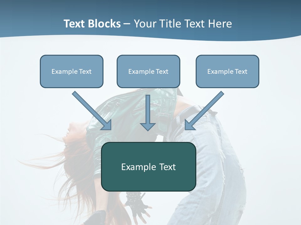 Young Girl Aerobics PowerPoint Template