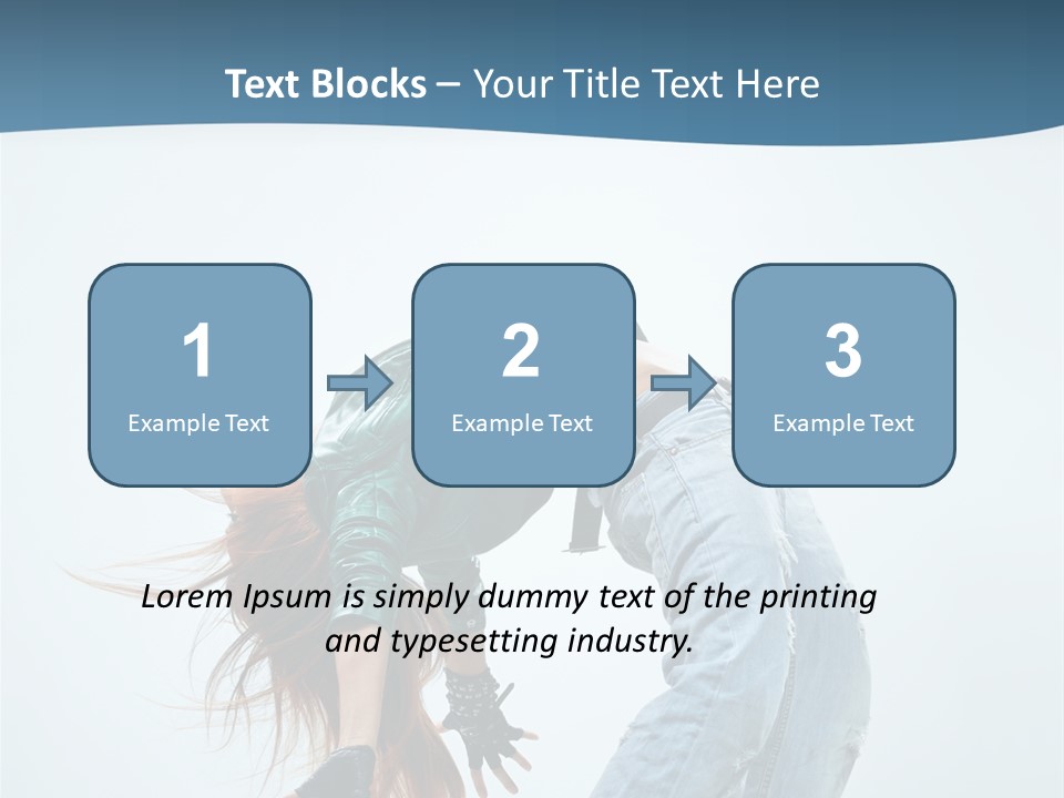 Young Girl Aerobics PowerPoint Template