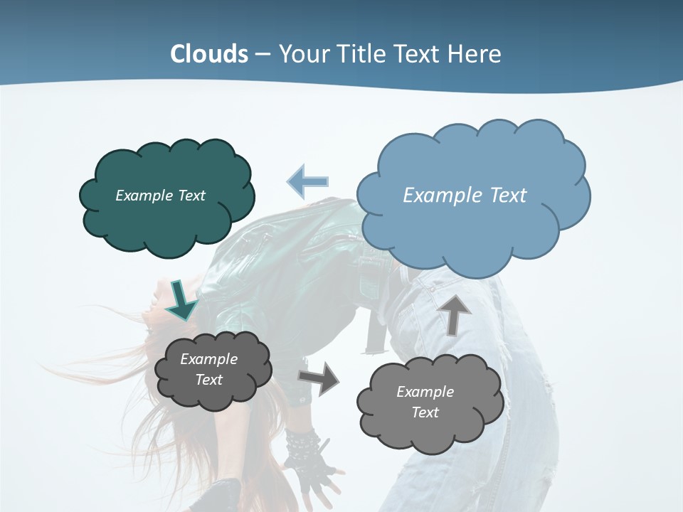 Young Girl Aerobics PowerPoint Template