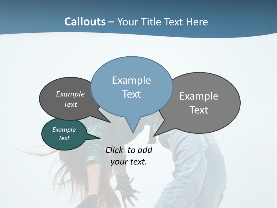 Young Girl Aerobics PowerPoint Template