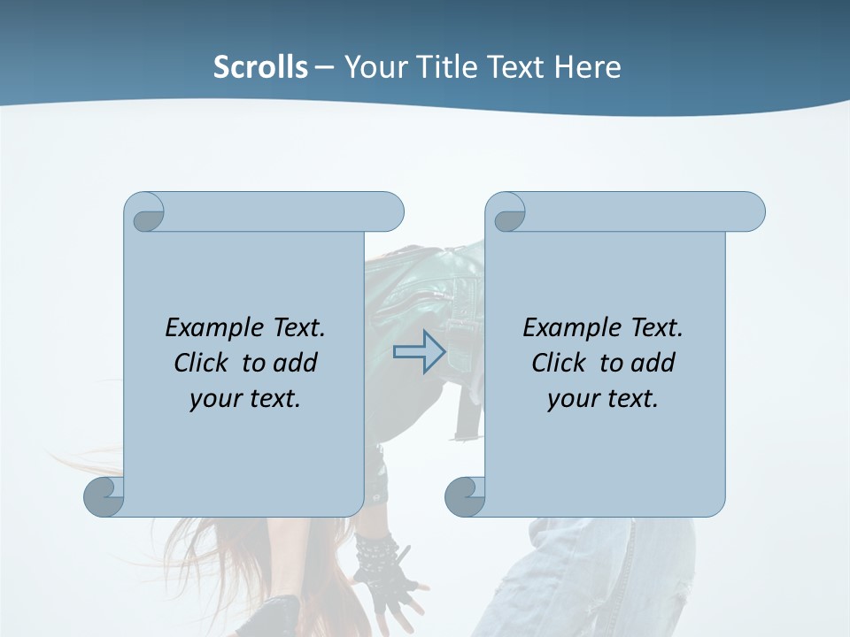 Young Girl Aerobics PowerPoint Template