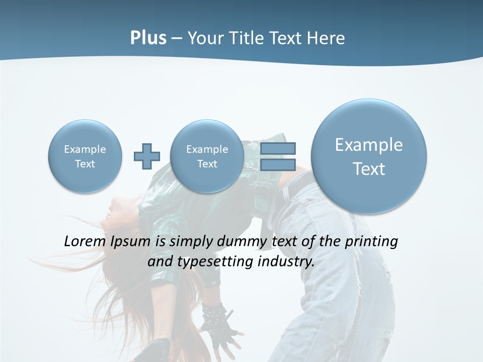 Young Girl Aerobics PowerPoint Template