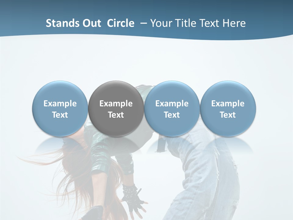 Young Girl Aerobics PowerPoint Template