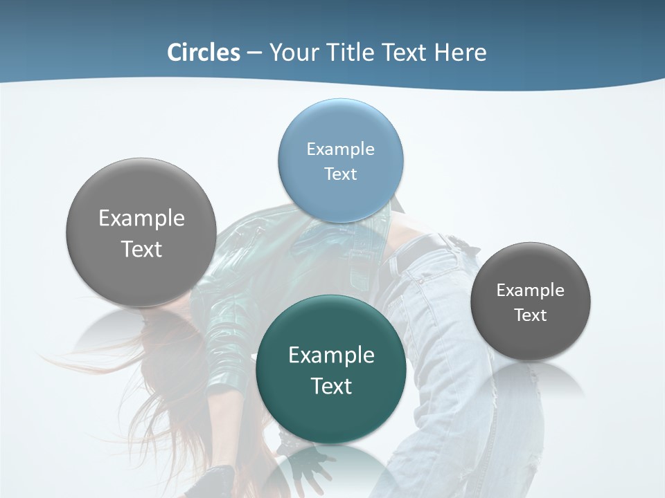 Young Girl Aerobics PowerPoint Template