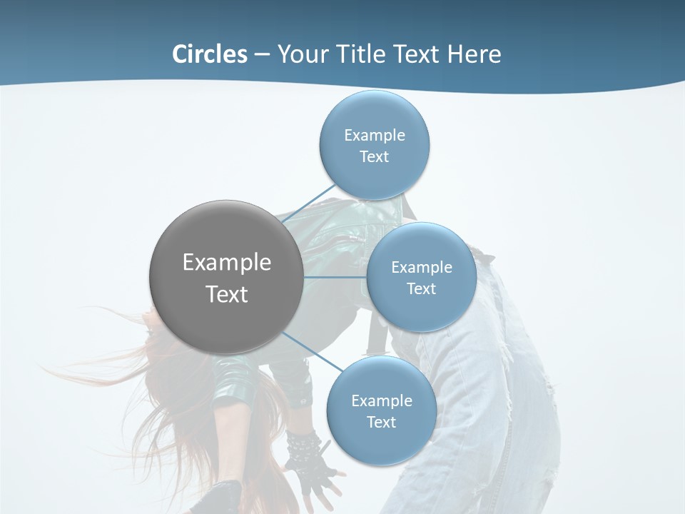 Young Girl Aerobics PowerPoint Template