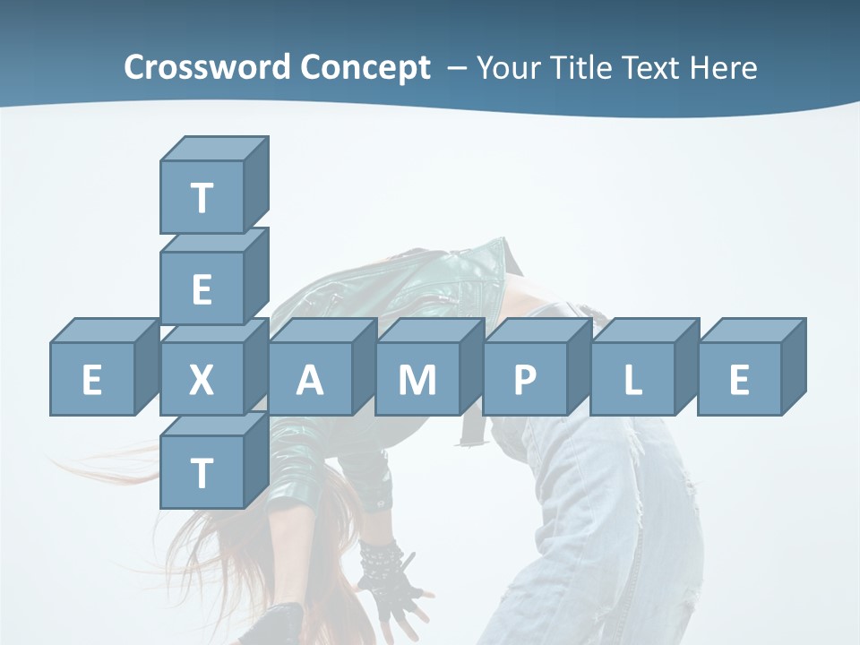 Young Girl Aerobics PowerPoint Template