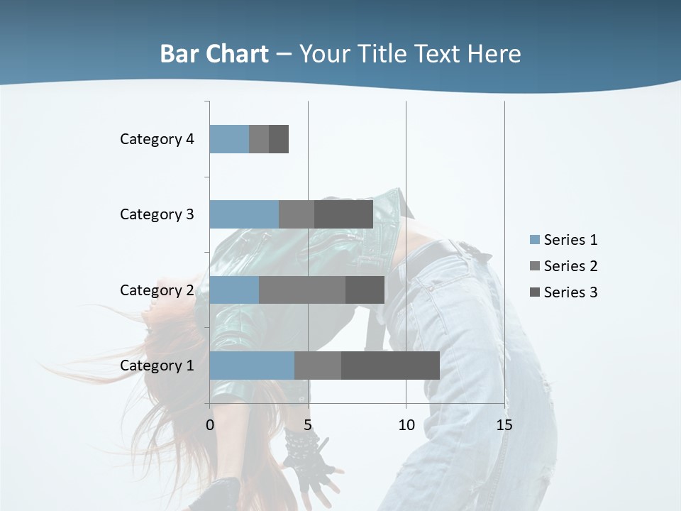 Young Girl Aerobics PowerPoint Template