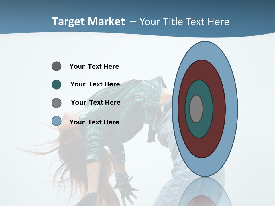 Young Girl Aerobics PowerPoint Template