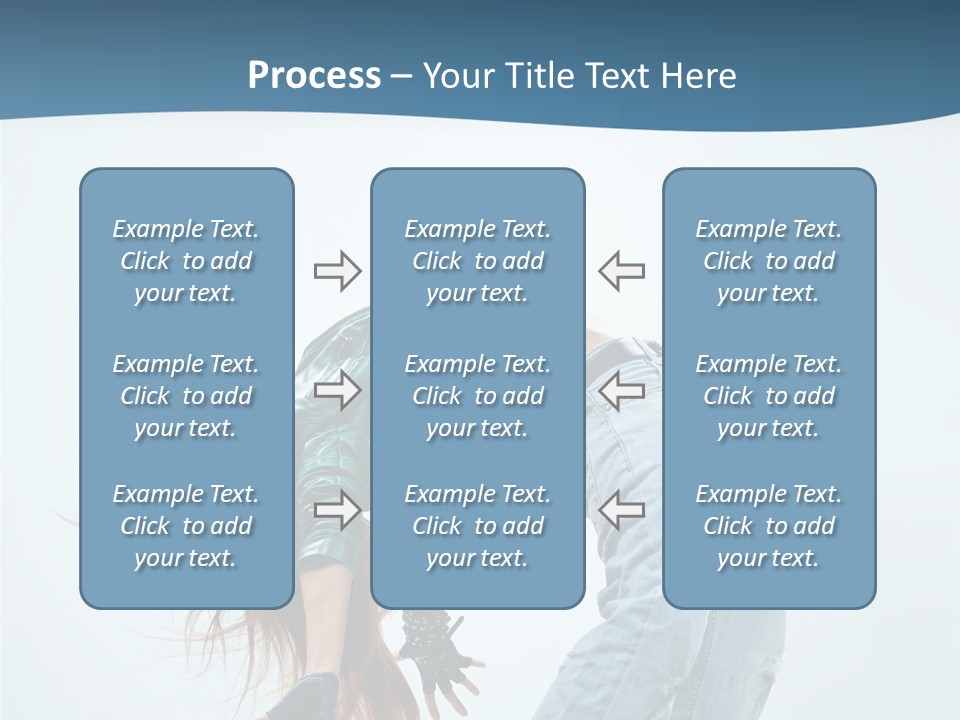 Young Girl Aerobics PowerPoint Template