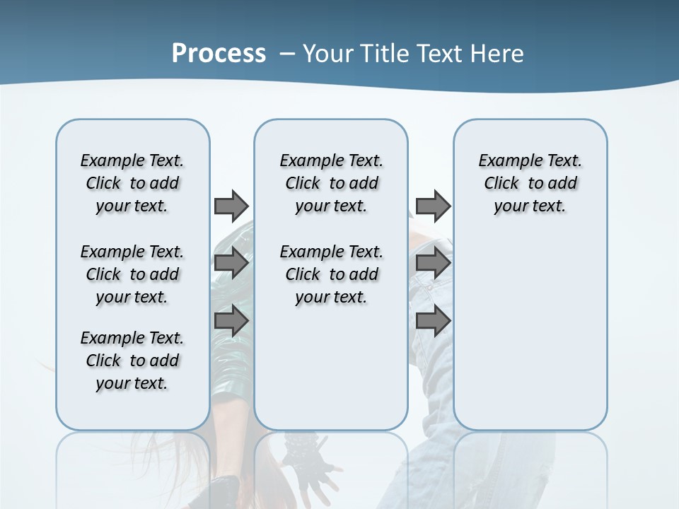 Young Girl Aerobics PowerPoint Template
