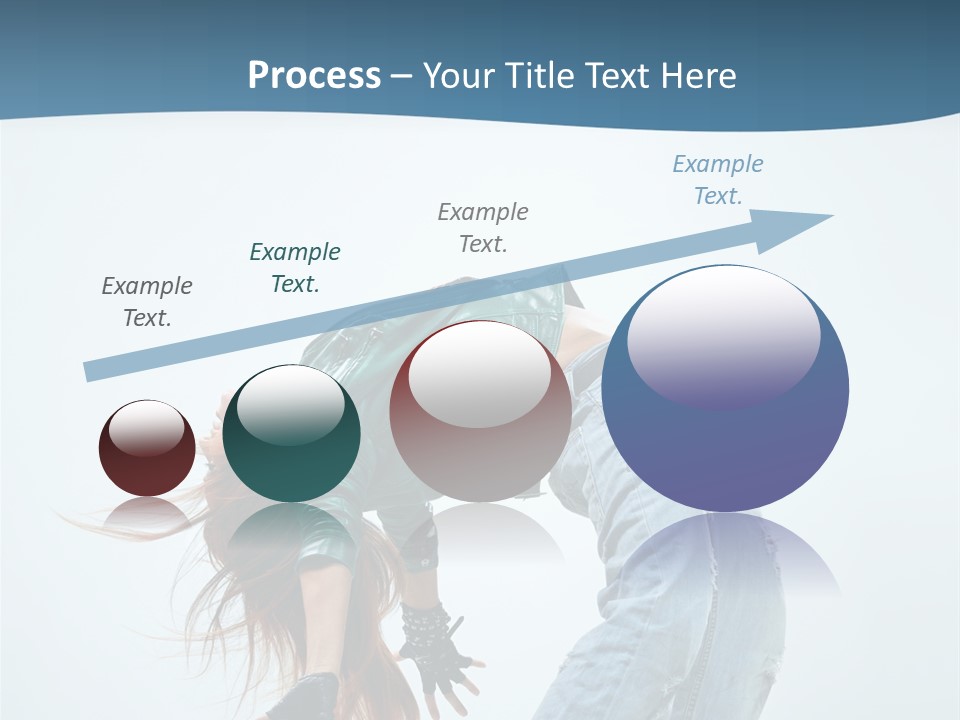 Young Girl Aerobics PowerPoint Template