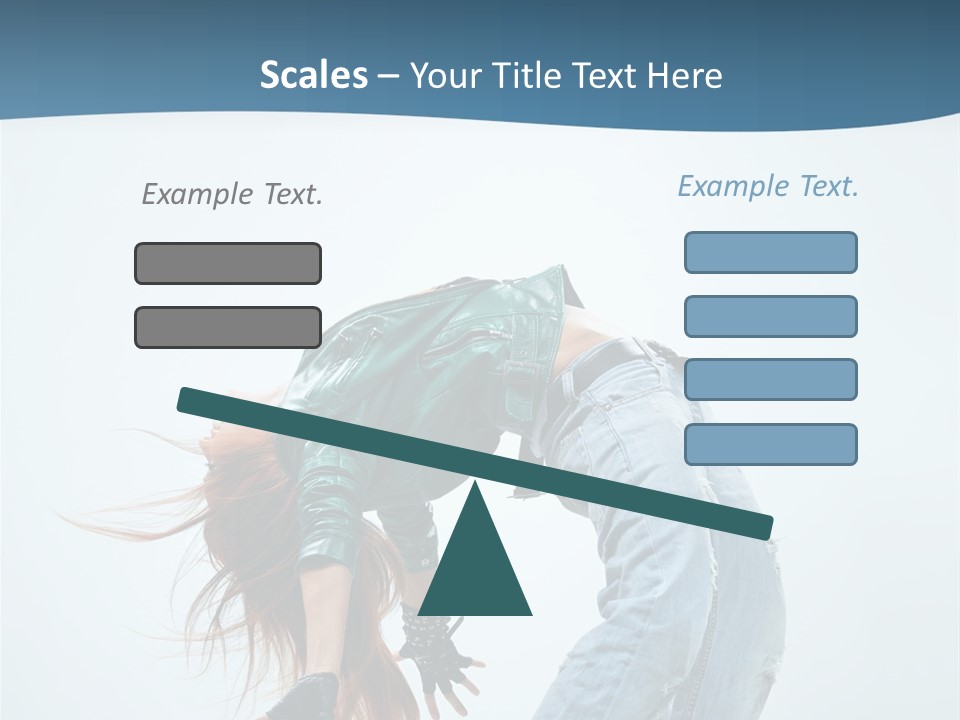 Young Girl Aerobics PowerPoint Template