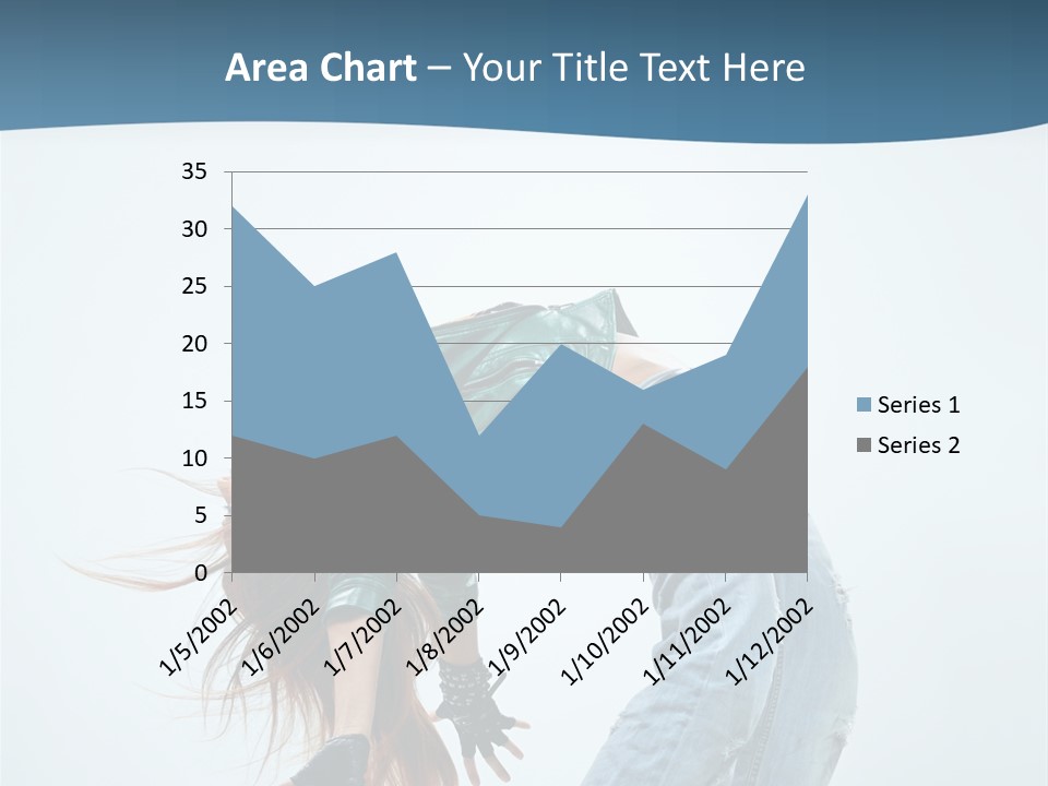 Young Girl Aerobics PowerPoint Template