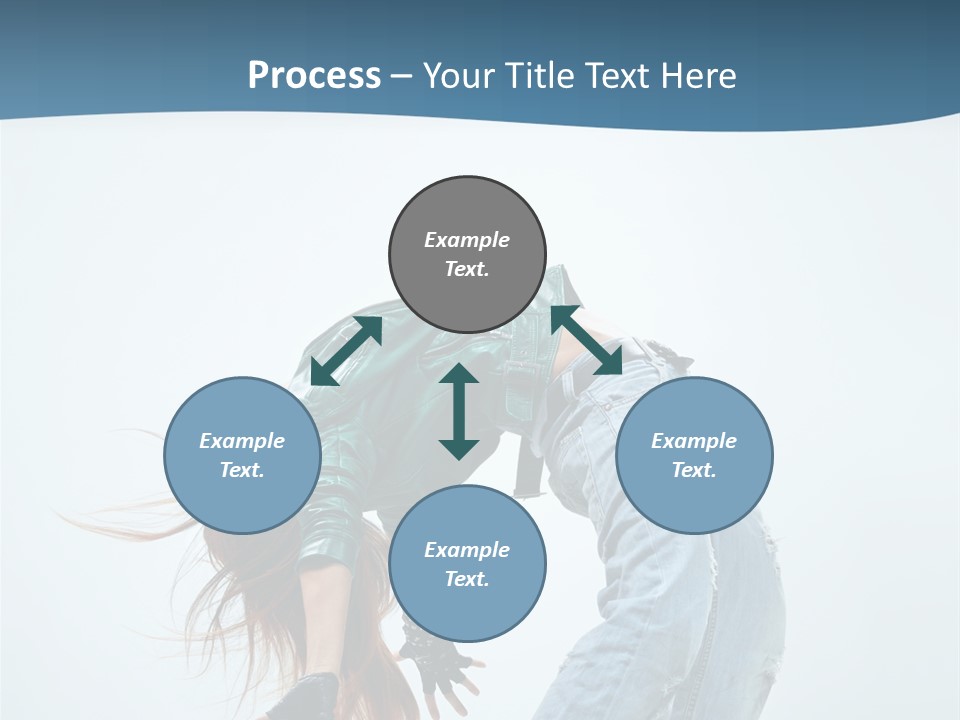 Young Girl Aerobics PowerPoint Template