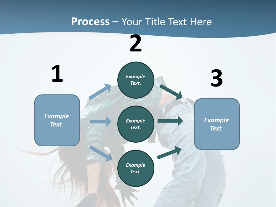 Young Girl Aerobics PowerPoint Template