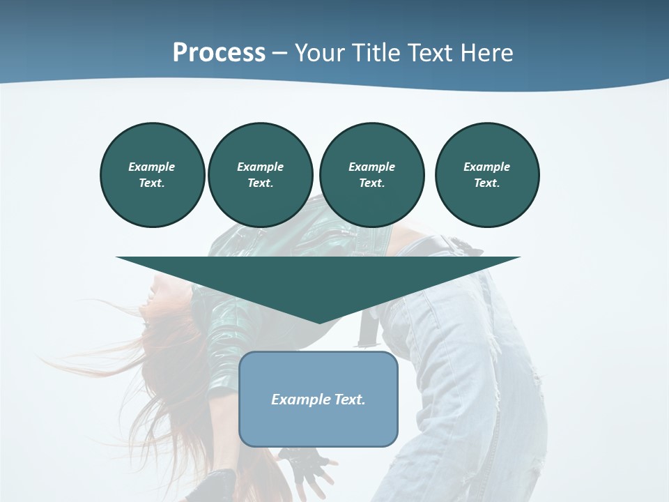 Young Girl Aerobics PowerPoint Template