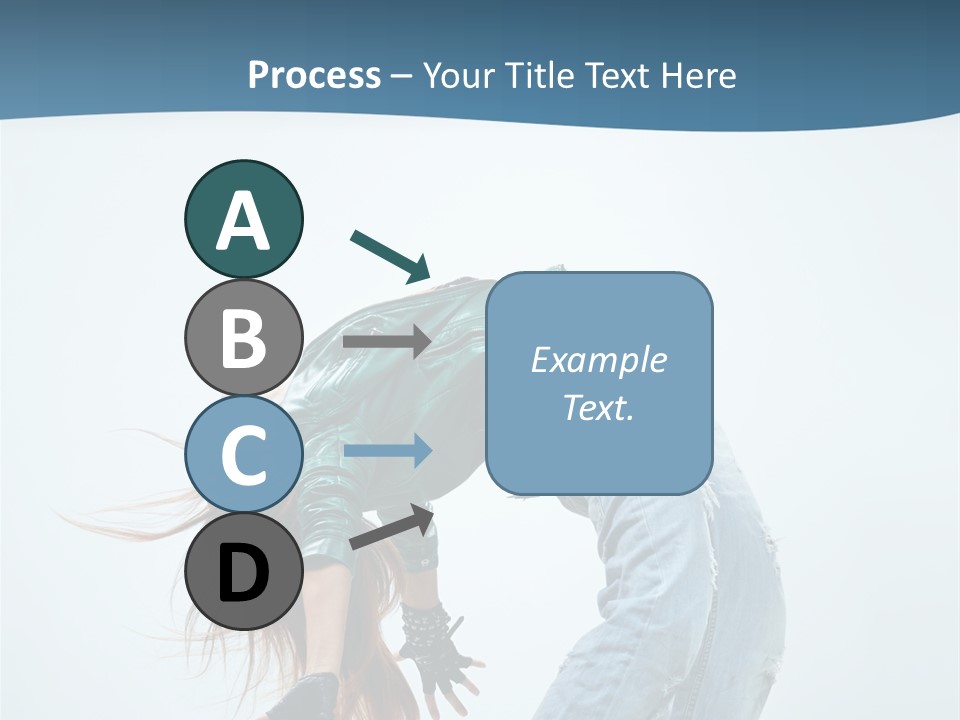 Young Girl Aerobics PowerPoint Template