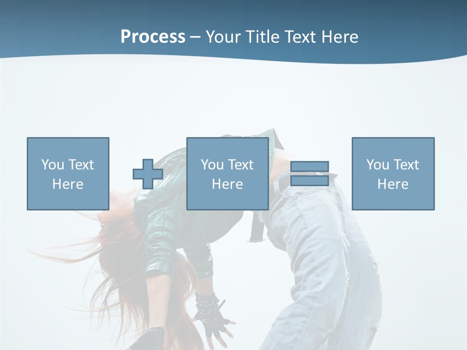 Young Girl Aerobics PowerPoint Template