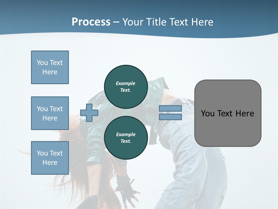 Young Girl Aerobics PowerPoint Template