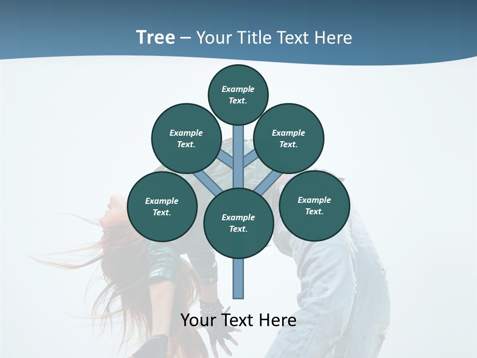 Young Girl Aerobics PowerPoint Template