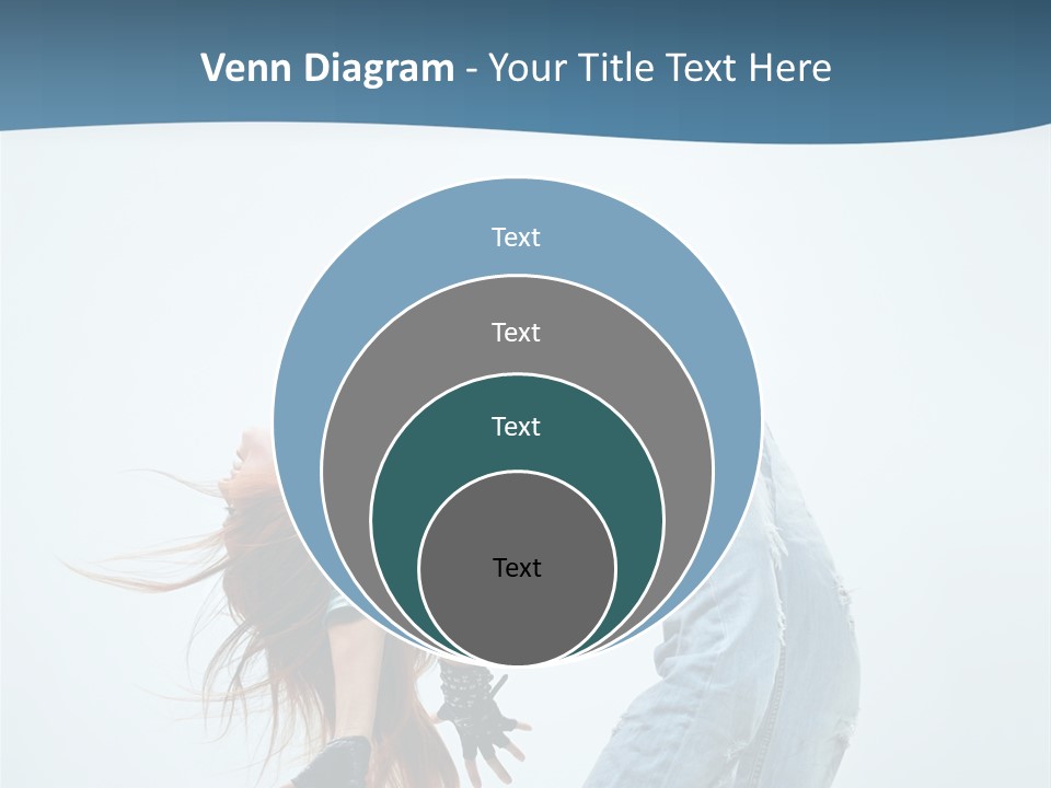 Young Girl Aerobics PowerPoint Template