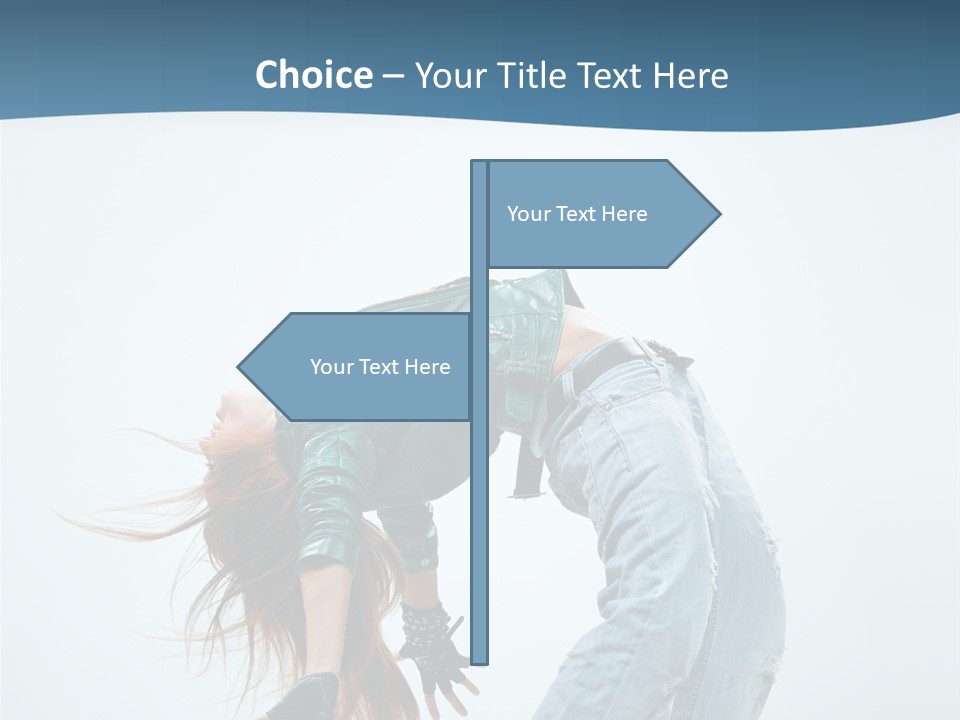 Young Girl Aerobics PowerPoint Template