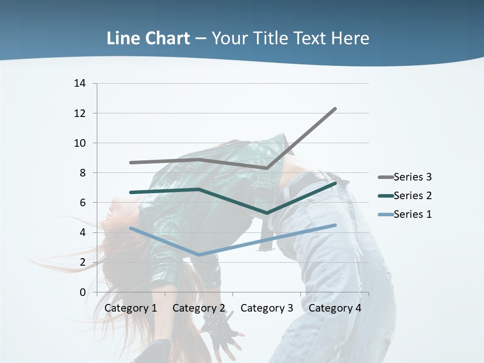 Young Girl Aerobics PowerPoint Template