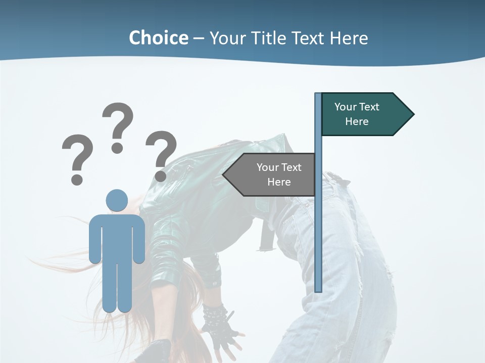 Young Girl Aerobics PowerPoint Template