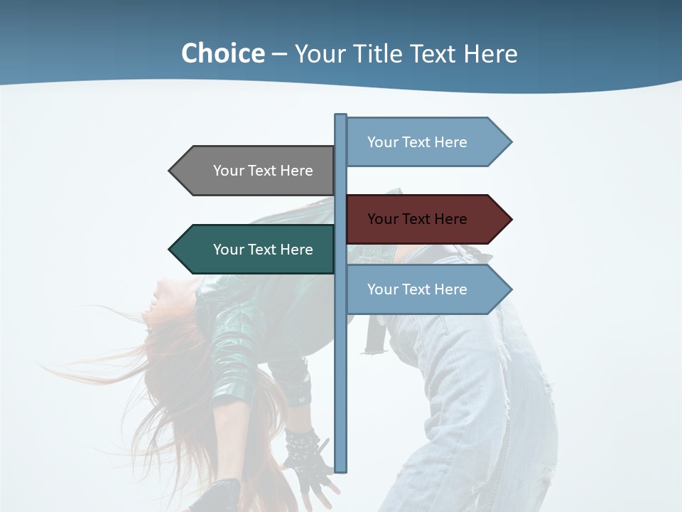 Young Girl Aerobics PowerPoint Template