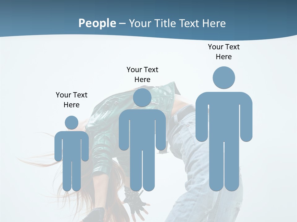 Young Girl Aerobics PowerPoint Template