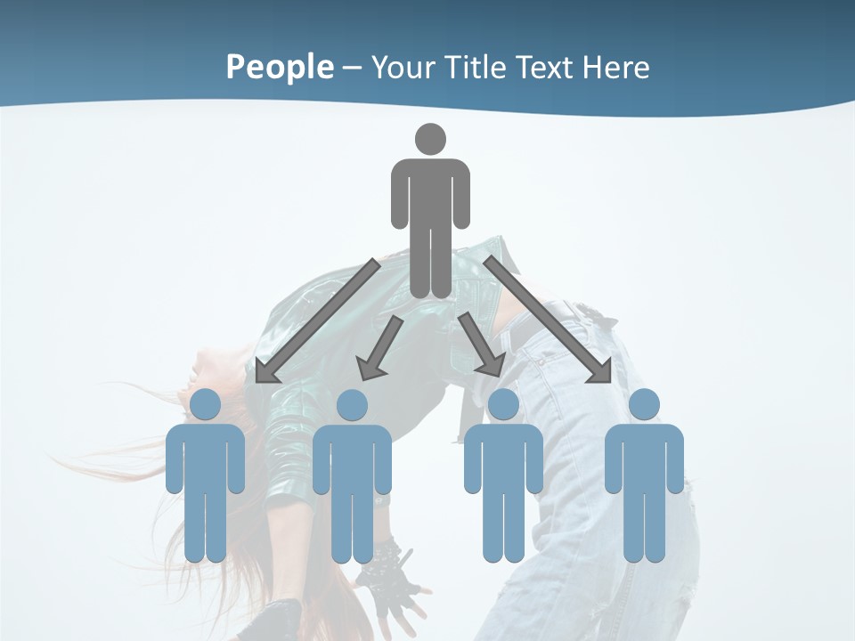 Young Girl Aerobics PowerPoint Template