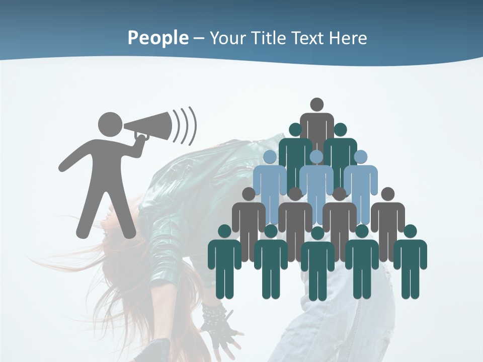 Young Girl Aerobics PowerPoint Template