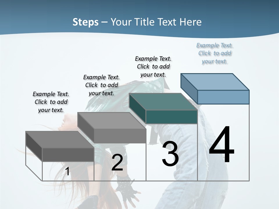 Young Girl Aerobics PowerPoint Template