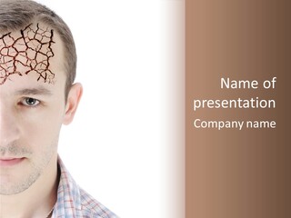 Person Peel Face PowerPoint Template