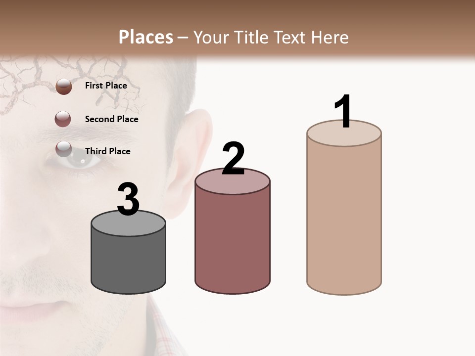 Person Peel Face PowerPoint Template