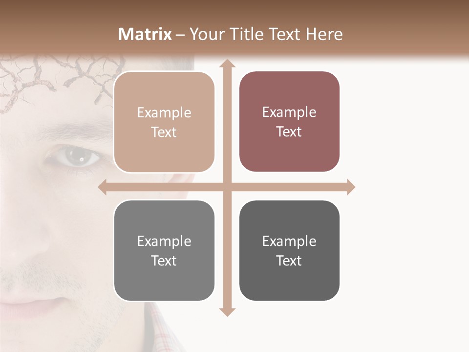 Person Peel Face PowerPoint Template
