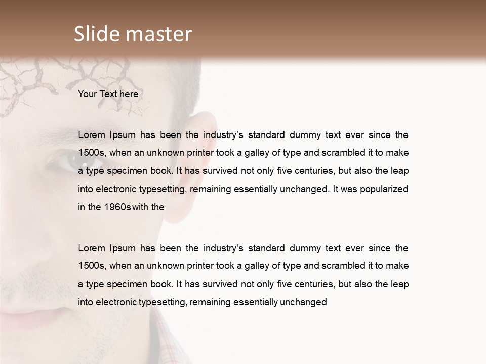 Person Peel Face PowerPoint Template